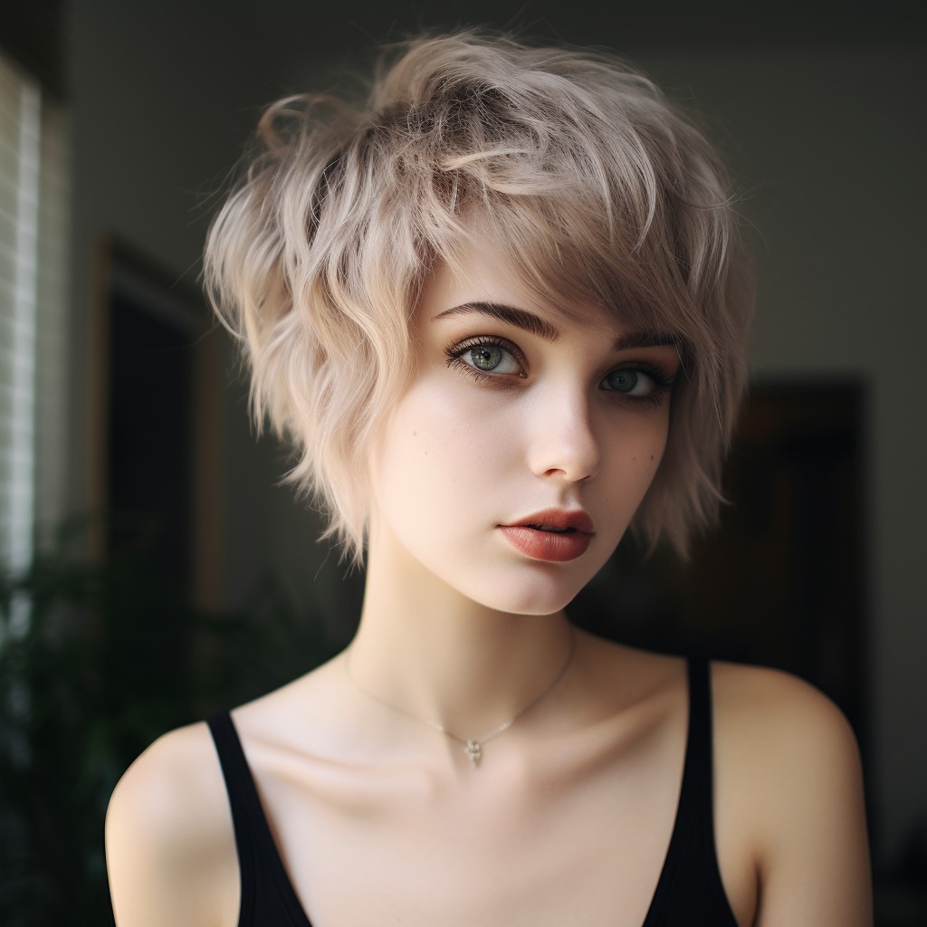 Estilo de pelo wolfcut