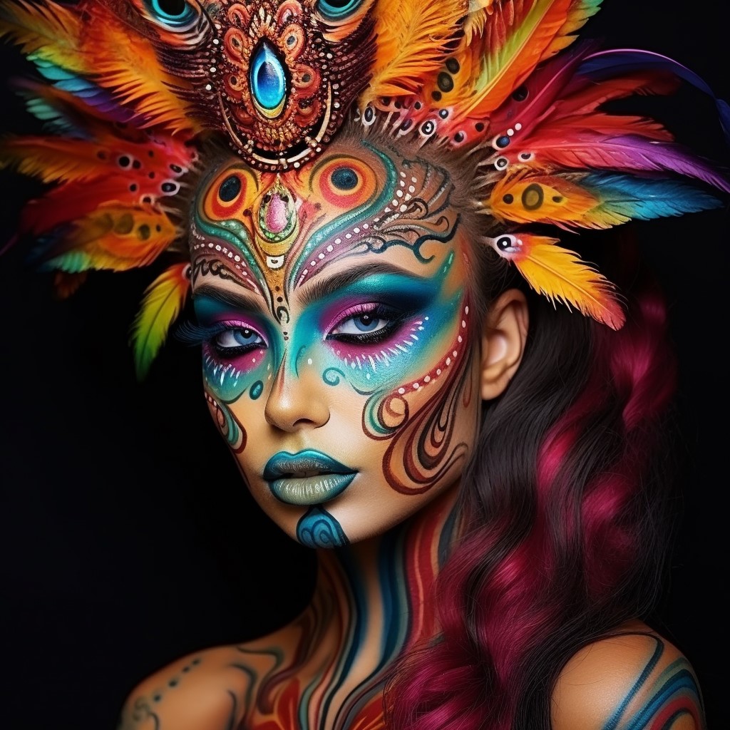 Deslumbra en Carnaval con Estilos de Maquillaje de Peluquería Únicos