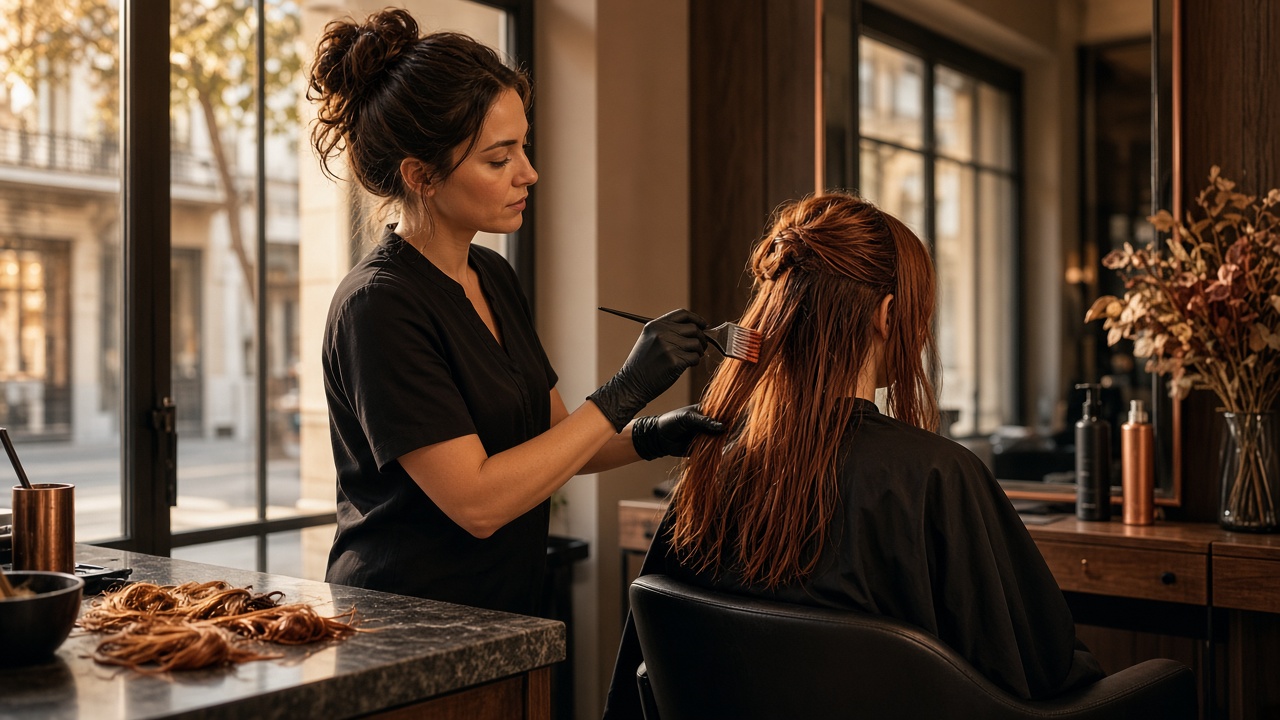 Color cobrizo y copper otoño 2026: tonos tendencia, técnicas y qué pedir en la peluquería