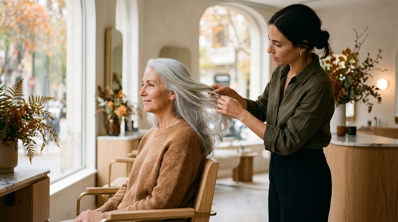 Canas en otoño 2026: cómo mantener el brillo y qué pedir en la peluquería