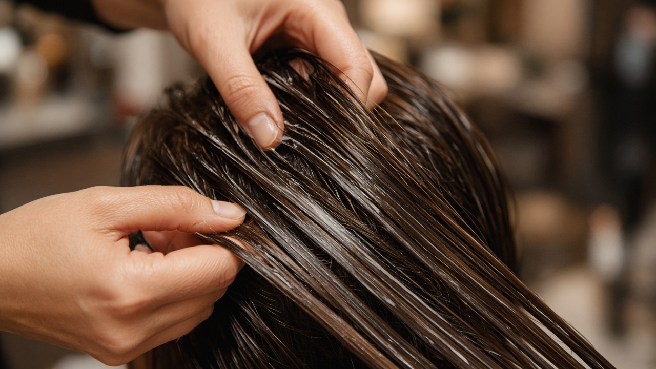 Aplicación de gloss capilar en peluquería: brillo y suavidad profesional en otoño 2026