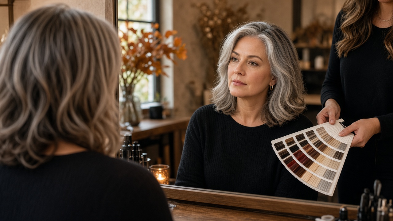Consulta de color para canas y meleniza en peluquería